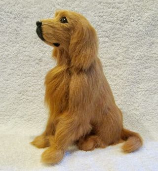 Golden Retriever - Sporting Dog - Made With Goat Hair - Very Rare - Life Like