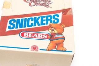 Vintage SNICKERS BEARS full box of 30 fuzzy PVC Figures Chocolate Chums 1987 NOS 4