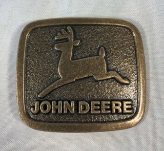 John Deere Belt Buckle Vintage Logo