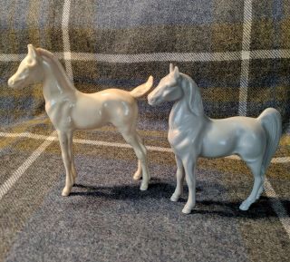 Vintage Hartland Plastics Horse Duo
