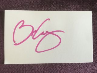 Brian May Hand Signed Autograph Card Musician
