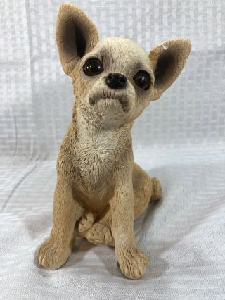 1984 Classic Critters Ucd Sandicast Chihuahua Dog Figurine.  8 " Tall