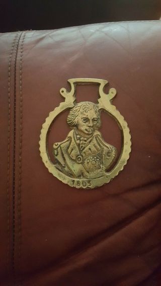 Vintage Horse Brass Bridal Harness Medallion Napoleonic Wars 1805