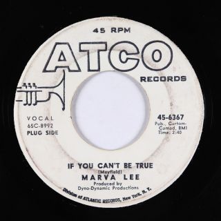 Northern Soul 45 - Marva Lee - If You Can 