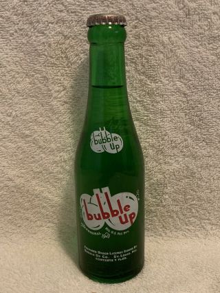 Full 7oz Bubble Up Acl Soda Bottle Vess Beverages St.  Louis,  Missouri
