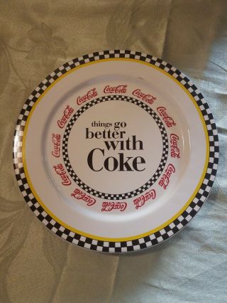 Coca - Cola Coke Plate " Things Go Better With Coke " Collectible 1997 Dish