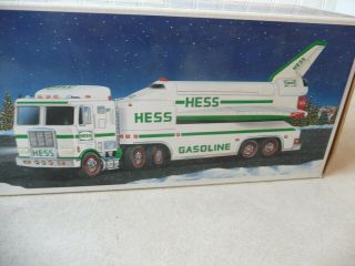 Collectible Hess Toy Truck With Space Shuttle & Satelite 1999
