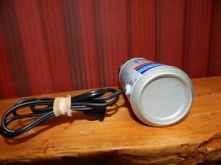 Vintage 1970s Diet Pepsi Can Made into Light with Color Bulb & Power Cord 6