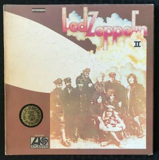 Led Zeppelin Ii 2nd Album Lp Sd 8236 Atlantic Records 1969 Us Pressing - Ex,  /nm -
