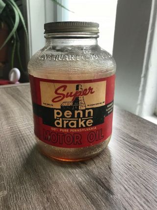 Penn Drake  Motor Oil Bottle
