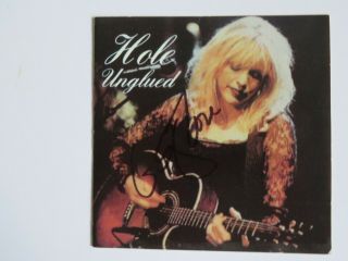 Signed Autographed Cd Booklet Courtney Love - Hole Unplugged