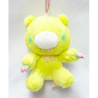 Gloomy Bear Plush Doll Keychain Sherbety Ver.  Yellow Lemon Bite - Size Ltd Japan