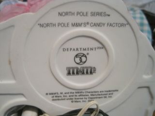 DEPARTMENT 56 M & M ' S NORTH POLE SERIES M & M CANDY FACTORY LIGHT & MOTION 7