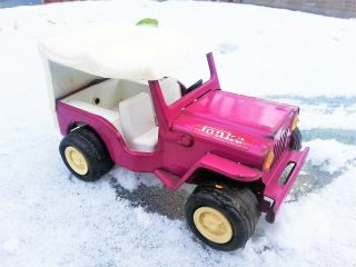 Tonka Jeep With Rare Removable Convertible Top Collectable