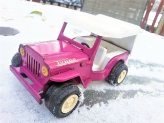 TONKA JEEP WITH RARE REMOVABLE CONVERTIBLE TOP COLLECTABLE 2