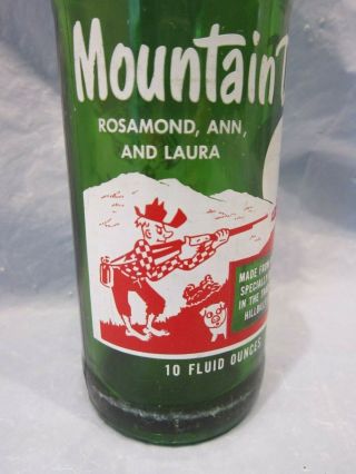 Mountain Mtn Dew Rosamond,  Ann,  And Laura 1965 Glass Bottle Hillbilly By Pepsi