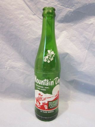 MOUNTAIN MTN DEW ROSAMOND,  ANN,  AND LAURA 1965 GLASS BOTTLE HILLBILLY BY PEPSI 3