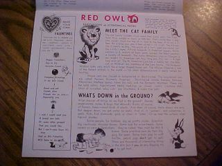 1965 Red Owl Grocery Store Child ' s Calendar Near SEE all Pic ' s Hopkins Mn 3