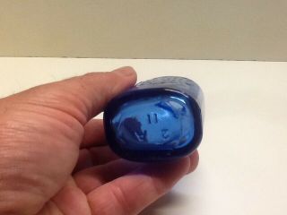 Small Cobalt Blue Milk Of Magnesia Bottle. 3