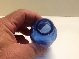 Small Cobalt Blue Milk Of Magnesia Bottle. 4