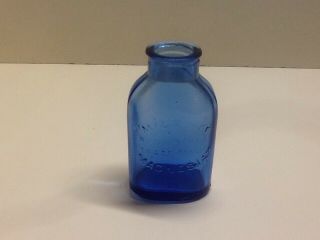 Small Cobalt Blue Milk Of Magnesia Bottle. 5