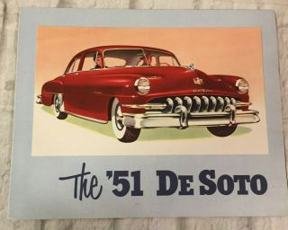 1951 Desoto Sales Brochure
