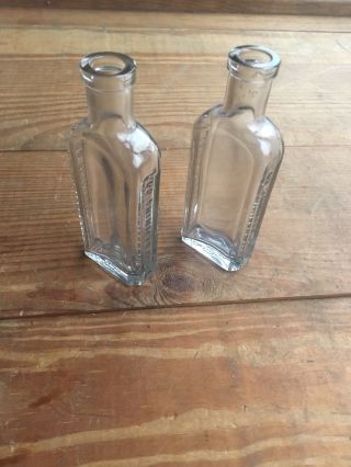 Vintage Gulf Refining Co.  Lubricant Embossed Bottles