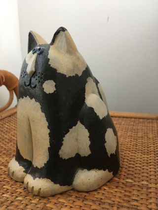 Vintage Mid Century Modern Ceramic Stoneware Cat Kitty Bank 6