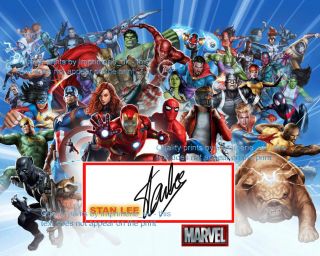 Stan Lee - Created Spiderman,  Ironman,  Avengers - 8x10 Signed Ltd Edition Print
