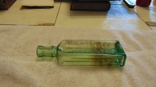 Vintage Bottle Green Lake Shore Seed Co Dunkirk Ny
