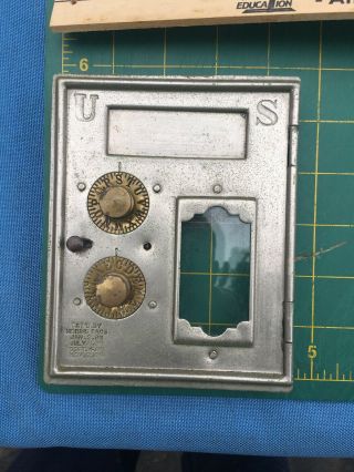 Larger Rare Size 1980s USPS Post Office Mailbox vintage Postal door lock 2