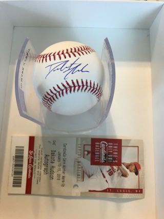 Dakota Hudson Autographed Baseball - St.  Louis Cardinals