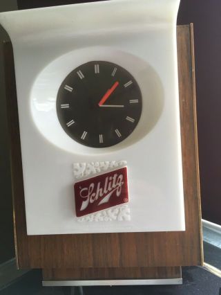 Schlitz Floating Hands Clock