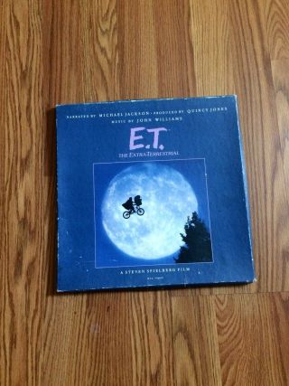 E.  T.  Box Set By Michael Jackson & John Williams Mca Records 1982 Vinyl Poster