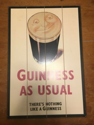 Wooden Guinness Beer Sign