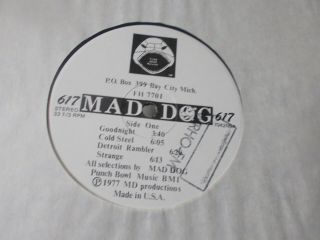 Mad Dog 617 Detroit hard rock LP on Fish Head 1977 2