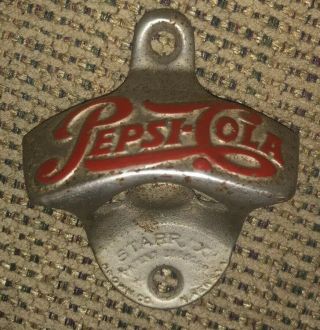 Vintage Pepsi Cola Wall Mount Bottle Opener Starr X Brown Co.  Va.  Made In Usa