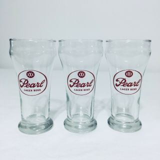 3 Pearl Fine Lager Vintage Small Pilsner Beer Glass Xxx Vintage Perfect