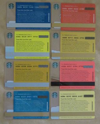 Starbucks - Complete Set of 8 USA 2013 Regional Cards - RARE Hard To Find 2