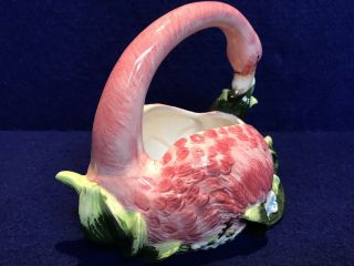 Graceful Flamingo Ceramic Planter 2