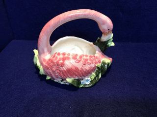 Graceful Flamingo Ceramic Planter 5
