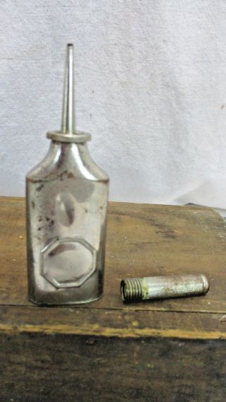 Vintage Antique 1894 W & B Pocket Mini Thumb Pocket Oiler Screw Cap Oil Can Usa
