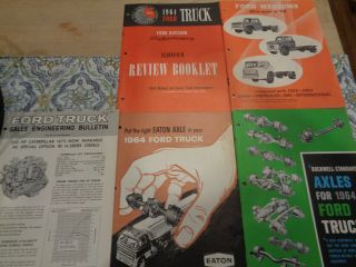 1964 Vintage Ford Medium Duty Truck Brochures Dealer Booklets