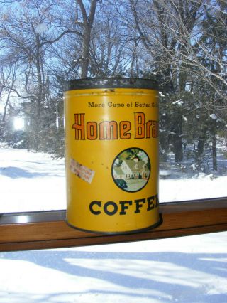 Vintage Home Brand Coffee Can 2 Pound - No Lid