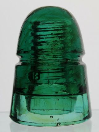 Dark Green Aqua Cd 145 B Beehive Glass Insulator