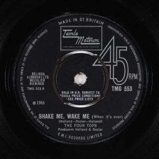 Northern Soul 45 - Four Tops - Shake Me,  Wake Me - Tamla Motown Uk - Mp3