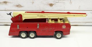 Vintage 1970 ' s Tonka Red Hook & Ladder Fire Engine Truck 32202 Paint 2