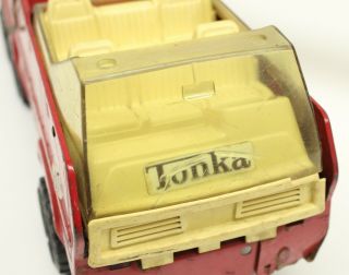 Vintage 1970 ' s Tonka Red Hook & Ladder Fire Engine Truck 32202 Paint 5
