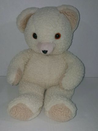Vintage Snuggle Bear Fabric Softener Plush 16 Inches 1986 Russ Berrie 2