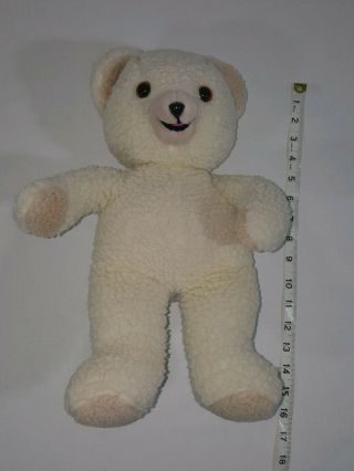 Vintage Snuggle Bear Fabric Softener Plush 16 Inches 1986 Russ Berrie 6